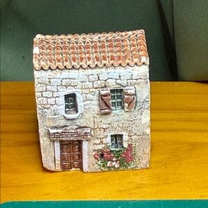 Gault Original Miniature Ceramic Building House France Signed
